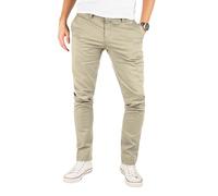 Yazubi - Pantalón Chino para Hombre - Modelo Kyle by YZB Jeans - Pantalón Chino de Negocios para Hombres, Beis (Plaza Taupe 161105), W32/L38