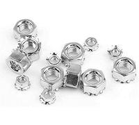 YAZUDU 2pcs k Tuerca Tipo Tuerca de Lavado dentado M3 M4 M5 M6 M8 Cierre de Acero Inoxidable de Tuerca Hexagonal A2 (Size : M5)