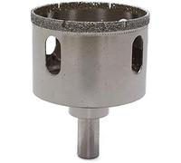 YAZUDU Drill bit Sets 1pc Decoración del hogar Bricolaje bit de Taladro de Cristal de Diamante de 48-75 mm de Grado para taladrar cristal-70mm_Round_50mm_Silver (Color : 65mm)