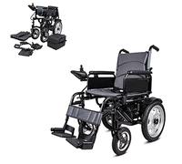 YAZURI Silla de Ruedas eléctrica, Peso Neto 38 kg Ligera y Plegable, Motor de Pico de 700 W, batería de Litio de Gran Capacidad de 40 AH, rodamiento de Carga de 150 kg