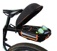 YAZVNTO Bolsa Portaequipajes Bicicleta para Orbea Laufey 2020-Present Carcasa Rígida Liberación Rápida Impermeable Gran Capacidad con Bandas Reflectantes,BlackOrange