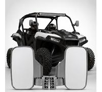 YAZVNTO Espejos UTV ATV Retrovisores para Arctic Cat Prowler Pro 2020-2026 Laterales Roll Bar Ajustables 360° Espejo Convexo Gran Angular Off Road Accesorios,Grey Style