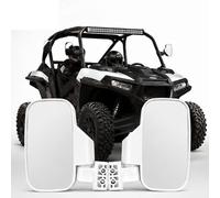 YAZVNTO Espejos UTV ATV Retrovisores para Polaris RZR Pro R 2022-2026 Laterales Roll Bar Ajustables 360° Espejo Convexo Gran Angular Off Road Accesorios,White Style