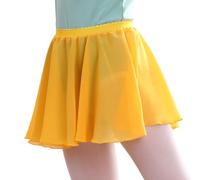 YAZWUR 1 Pieza Ropa de Ballet Señoras, Falda Amarilla Corta, Falda de Ballet Corbata de Cintura Ajustable, Falda Ballet Mujer, Faldas de Danza para Mujeres y Niñas