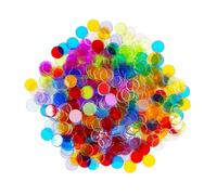 YAZWUR 100 Piezas Juego de Bingo Magnético - Fichas de Metal con Anillo, Marcadores de Plástico, Contadores Matemáticos, Investigación Científica, Kit STEM, Noches de Juegos Familiares (Multicolor)