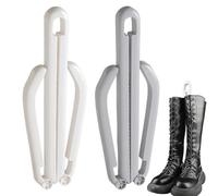 YAZWUR 2 PCS Formadores de Botas, Soporte Interno para Botas Altas, Inserciones de Clip para Mantener la Forma, Organizadores de Botas (Blanco y Gris)