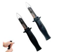 YAZWUR 2 piezas Cuchillos falsos retráctiles de plástico, truco que desaparecen, hoja retráctil, accesorios para magia y bromas, ideales para magia del Día de los Inocentes, para niños y adultos