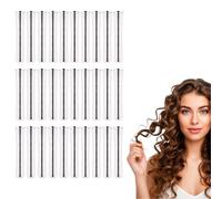 YAZWUR 30 Piezas Rulos para Permanente, Set de Rulos para Cabello Natural, Herramienta de Estilo DIY (Grandes) (Naranja)