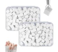 YAZWUR 400 unidades Set de recambio de esponjas para Nail Art - Mini esponjas Ombre, degradado, manicura, accesorios para diseño de uñas (sin pinza metálica incluida)