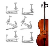YAZWUR 6 Pcs Ajustadores Finos para Cuerdas de Violín (4/4, 3/4) (Plata)