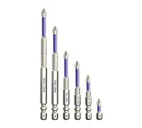 YAZWUR 6 PCS K5 Puntas Antideslizantes y Resistentes a Impactos, Puntas de Alta Precisión para Alto Torque, Ideales para Profesionales y Aficionados al Bricolaje (25-50-65-70-90-150MM)