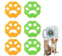 YAZWUR 6 Piezas Atrapa Pelos para Lavadora, Bolas Reutilizables Antipelos para Lavadora, Forma de Garra de Gato, Elimina Pelos de Mascotas de Ropa, Alfombras y Sofás