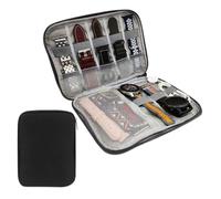 YAZWUR Organizador de Correas de Reloj Impermeable, Estuche para Correas de Smartwatch, Funda de Transporte para Correas de Reloj Compatible con Todas las Correas (Negro)