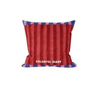 YB-FCJKPA Bauhaus Style Striped Pillow Cover Soft Square Cushion Case (A)