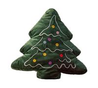 YB-FCJKPA Cojín Decorativo con Forma de Arbol de Navidad, Almohada de Peluche para Cama y Sofá, Cojín Decorativo Adorable para Decoración de Casas en Invierno (A)
