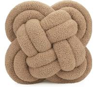 YB-FCJKPA Cojines Decorativos de Color Sólido para Bola de Almohada Nudos (Khaki)