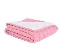 YB-FCJKPA Manta de Punto de Color Sólido Twist, Manta Decorativa de Punto Gruesa, Suave Cálida y Acogedora para Invierno, Lavable a Máquina, 47 x 71 Pulgadas (Pink)