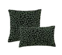 YB-FCJKPA Pack of 2 Animals Pillowcase Leopard Zebra Decorative Jacquard Pillow Covers for Living Room Sofa Home Bedroom Decor (Leopard C)