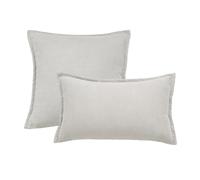 YB-FCJKPA Pack of 2 Herringbone Solid Color Throw Pillow Covers, Soft Chenille Couch Cushion Covers with Elegant Design Sofa Bedroom Living Room (Light Grey)