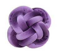 YB-FCJKPA Velvet Knot Pillows, 12 Inch Decorative Throw Pillows, Soft Handmade Knotted Ball Pillow Plush Cushion Home Decor for Bed Couch Living Room (Purple)