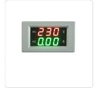 YB4835VA AC0-500V AC0-300V AC Tension Meter LED Panel Meter Amperímetro Volt Digital Voltímetro Amperímetro Amperímetro 10A 50A 100A D85(White cover,AC10A (SPLIT)_POWER SUPPLY AC220V_AC0.0-300V)