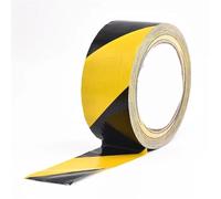 YBAAKZIIR Cintas de advertencia, Cinta de la marca del piso barrera advertencia peligro precaución 5-100m m negro y amarillo(15mm)