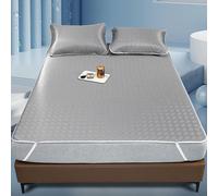 YBAAKZIIR Colchón refrescante, colchoneta para Dormir en ve Colchón de Verano con Almohadilla refrescante, Plegable, de ratán, Transpirable y carbonizado, Varios tamaños(80 * 195cm)