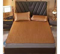 YBAAKZIIR Colchón refrescante, colchoneta para Dormir en ve Esterilla refrescante de bambú carbonizado Plegable de Doble Cara, Transpirable y de Varios tamaños.(100 * 195cm)