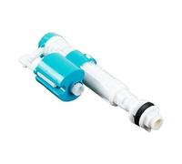 YBAAKZIIR Válvula de Flotador, Válvula de llenado de Inodoro Válvula de Flotador Ajustable Material ABS Pom Blanco Azul 25x9,5cm Tubo de 3cm