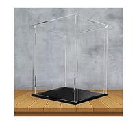 YBAAKZIIR Vitrina acrílica, Vitrina acrílica, Vitrina de acrílico Transparente for Almacenamiento en tribuna(25x25x25CM)