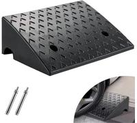 ybaymy Rampa de bordillo de goma, 15 cm de alto, rampa de entrada portátil, antideslizante, superficie texturizada, bordes de bordillo para la entrada, lámpara de carga, acera, coche, bicicleta, moto