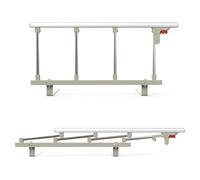 ybaymy Riel de cama plegable, rieles de cama para adultos mayores, protector lateral de seguridad para personas mayores, riel de asistencia de cama para personas mayores y discapacitadas, protección