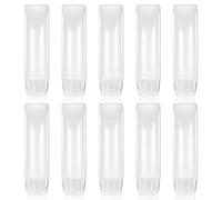 YBEATY 10 botellas de plástico vacías recargables de 1 onza para apretar, tubos de pasta de dientes, recipientes de plástico a prueba de fugas, dispensadores para líquidos, cosméticos, maquillaje