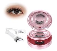 YBEATY 2 pares de pestañas magnéticas reutilizables con aplicador resistente al agua, no necesita pegamento, pestañas magnéticas 3D, no necesita delineador de ojos, para maquillaje diario, citas