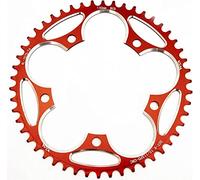 YBEKI Plato 130BCD 38-60T - Monoplato Redondo 7075-T6 CNC para Bicicleta Carretera, Compatible Shimano/SRAM 8-12 Velocidades, Diseño Estrecho-Ancho Anticaída, 45% Más Ligero (Cert. ISO 13041)
