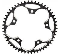 YBEKI Plato 130BCD 38-60T - Monoplato Redondo 7075-T6 CNC para Bicicleta Carretera, Compatible Shimano/SRAM 8-12 Velocidades, Diseño Estrecho-Ancho Anticaída, 45% Más Ligero (Cert. ISO 13041)