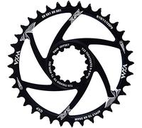 YBEKI Plato de Bicicleta Narrow-Wide 30T-38T | Offset 3mm/6mm | 7075-T6 Aluminio CNC | Compatibilidad SRAM GXP/XX1/X01 | Diseño Eagle Tooth | Anodizado Duradero Negro | Ligero 60-80g para MTB