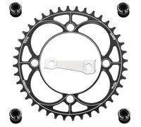 YBEKI Plato Monoplato 104BCD CNC 7075-T6 (32-52T) - Plato Estrecho-Ancho Ultraligero Anticaída para MTB/Carretera/BMX | Compatible Shimano/SRAM 8-12V | Anodizado Militar