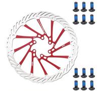 YBEKI Pro+ Discos Freno Bicicleta CNC Flotantes 160/180/203mm - Juego 2 Unidades, Acero Inoxidable 420HRC + Revestimiento Titánico, Compatible Shimano/SRAM/Magura (MTB Downhill/Carretera Sprint)