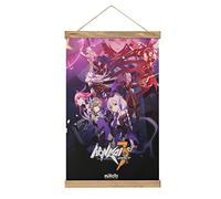 YBEL Percha magnética de anime Honkai Impact, 3ª percha, póster de pared, decoración de tela, para colgar cuadros, kit de marco para sala de estar