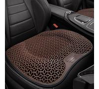 YBERLAOBAN 1 Pieza Cojín de Asiento de Coche para Honda Civic Tourer 9 (IX) FK I 2014-2017, Transpirable Gel Panal Cómodo Ergonómico, Antideslizante y Refrigerante TPE Elastómero,Brown