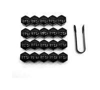 YBERLAOBAN 20 Piezas Cubre Tornillos Llantas para Mercedes Benz CLA C117 180 200 220 260 4MATIC 2014-2018, Tapones Tuercas Rueda Protector Bolt Cap Cubrepernos Antióxido ABS Negro,19mm