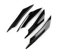 YBERLAOBAN 4 Piezas Alerón Difusor de Parachoques Delantero para Nissan Qashqai J12 e Power 2023 2024 2025, Aleta de Tiburón Decorativa Spoiler Canards, ABS Negro
