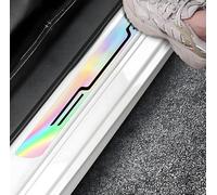 YBERLAOBAN 4×Protectores de Umbral de Puerta para BMW 1 Series 114 116 118 123 125 140, Calcomanías Antiarañazos Coloridas, Protector de Entrada de Color