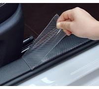 YBERLAOBAN 5cm×10m Fibra de Carbono Adhesiva Placa para Renault Clio 5 (V) I 2019-2024, Coche Protector Umbral Puerta, Tira Protectora De Fibra De Carbono