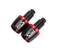 YBFYTUSE Extremos Manillar para F800S 2006 2007 2008 2009 2010 2011 2012 2013 Puños Universales para Manillar Extremos Barra Tapón Contrapeso Deslizador Topes De Manubrios para Moto(Red)