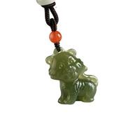 YBGCRD Collar de jade para hombre, auténtico Yixing Turandontite Doce Zodiaco Tigre Colgante de Jade Pectoral Suéter Collar de Jadeíta Adorno Colgante de Jadeíta, Regálale un regalo