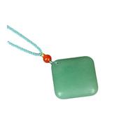 YBGCRD Exquisito colgante East Ling Jade 'Sugar Cube' verde East Ling Jade piedra preciosa de origen chino, accesorio de joyería de alta calidad