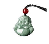 YBGCRD Jadeíta natural con colgante de jade de Dios de Buda, regalo para hombre, collar para mujer, joyería