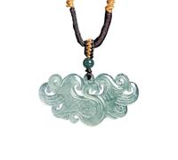 YBGCRD Natura - Collar de jadeíta azul con colgante de fénix tipo hielo, clásico, exquisito collar de jadeíta para hombres y mujeres, dije de la suerte
